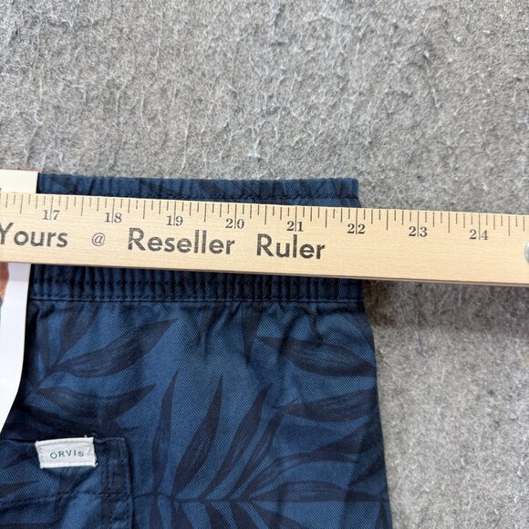 Orvis Jogger Men 2XL XXL Dark Blue Floral Tropical 28" Lyocell Tapered Casual - Picture 11 of 16